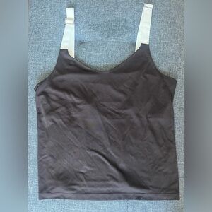 Lauren By Ralph Lauren Brown and White Top! Rayon/Polyester Size XL